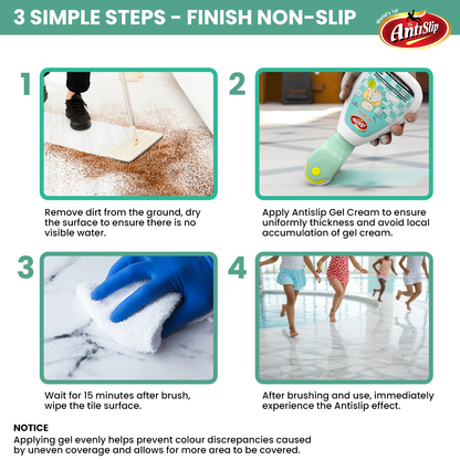The Anti Slip Resistant Coating Gel Cream 300g - 3 Pack